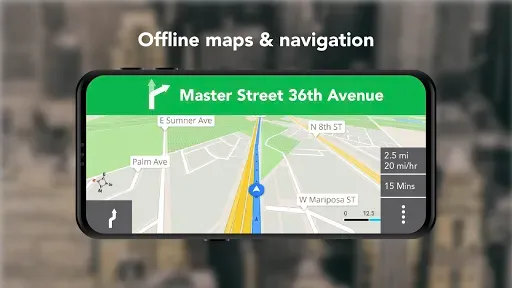 Скриншот 1 — GPS Offline Maps & Navigation