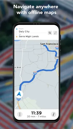 Скриншот 4 — GPS Offline Maps & Navigation