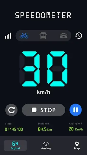 Скриншот 1 — GPS Speedometer App