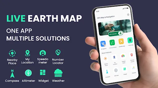 Скриншот 1 — GPS Voice Map & Route Finder
