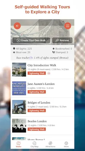 Скриншот 1 — GPSmyCity: Walks in 1K+ Cities