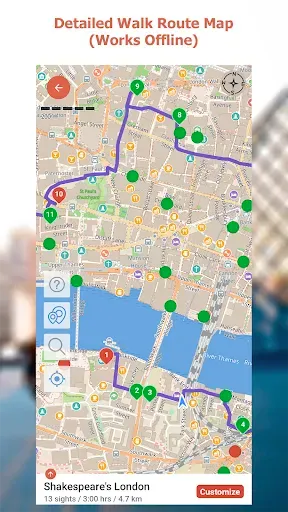 Скриншот 3 — GPSmyCity: Walks in 1K+ Cities