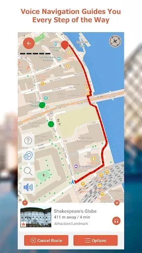 Скриншот 4 — GPSmyCity: Walks in 1K+ Cities