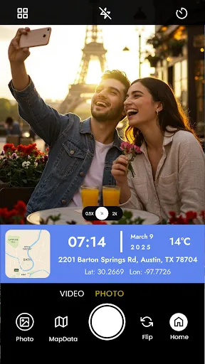 Скриншот 1 — GPS Map Camera, Photo Stamp