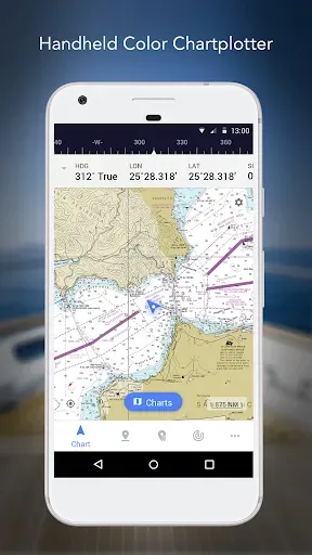 Скриншот 1 — iNavX: Marine Navigation