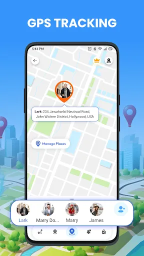 Скриншот 1 — Phone Tracker - GPS Location