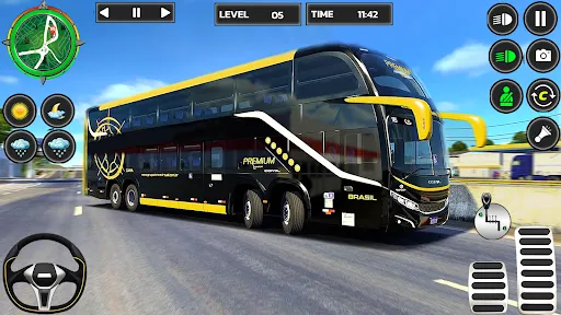 Скриншот 1 — Offroad Bus 3D Driving Game