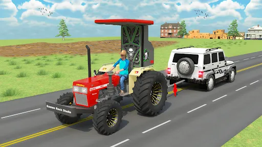 Скриншот 3 — 3D Indian Tractor Village Game