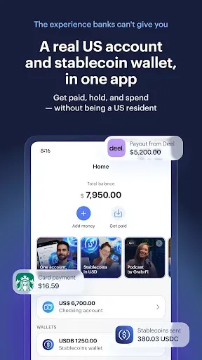 Скриншот 1 — GrabrFi: US Account