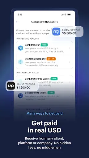 Скриншот 2 — GrabrFi: US Account