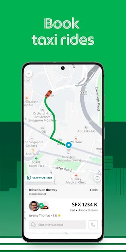 Скриншот 2 — Grab - Taxi & Food Delivery