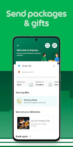 Скриншот 5 — Grab - Taxi & Food Delivery