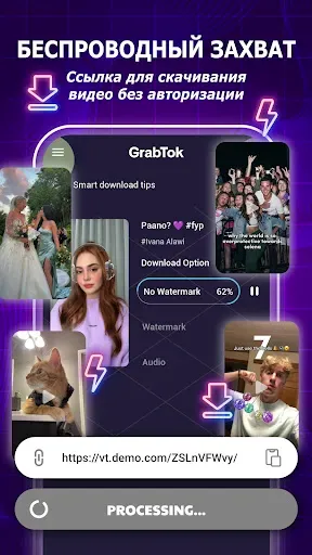 Скриншот 7 — GrabVideo: Загрузчик для ТТ