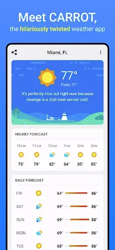 Скриншот 1 — CARROT Weather