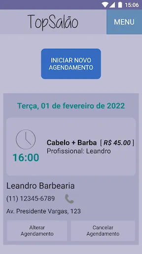 Скриншот 6 — Top Salão: agendamento online