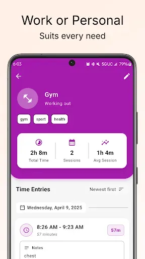 Скриншот 8 — Daypad - Simple Time Tracker