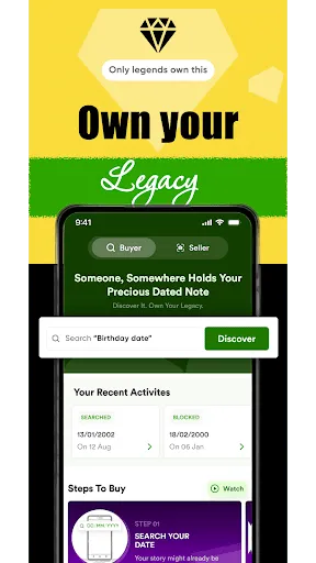 Скриншот 1 — GreenPista: Own Your DOB Note