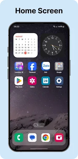 Скриншот 1 — Launcher OS 18