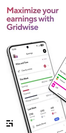 Скриншот 1 — Gridwise: Gig Driver Assistant
