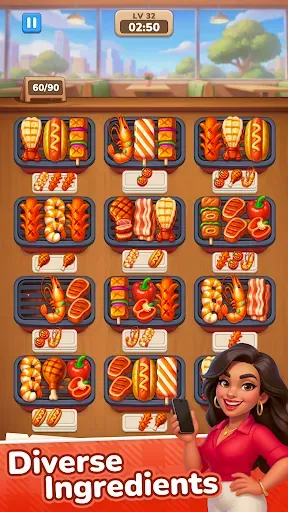 Скриншот 2 — Мастер Гриля: Игра Sort Еды