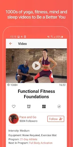 Скриншот 1 — Grokker: Yoga, Fitness, Mind