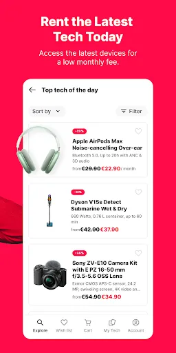 Скриншот 2 — Grover - rent tech flexibly