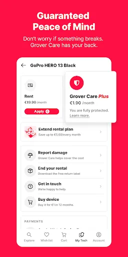 Скриншот 5 — Grover - rent tech flexibly