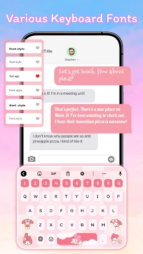 Скриншот 2 — Font Keyboard Themes, Emoji