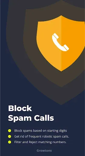 Скриншот 1 — Unknown Call & Contact Blocker