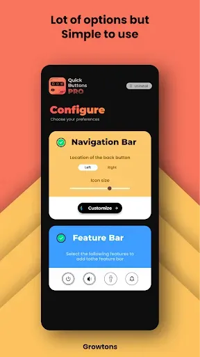 Скриншот 2 — QuickButtonsPro Navigation Bar