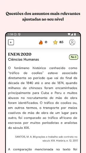 Скриншот 4 — respostaCerta: Questões ENEM