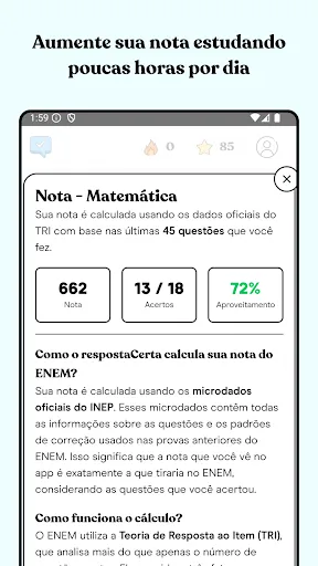 Скриншот 6 — respostaCerta: Questões ENEM