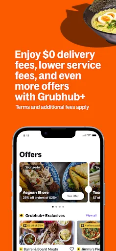 Скриншот 5 — Grubhub: Food Delivery