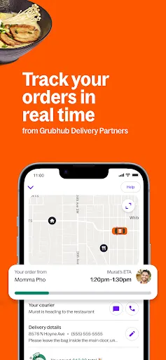 Скриншот 6 — Grubhub: Food Delivery