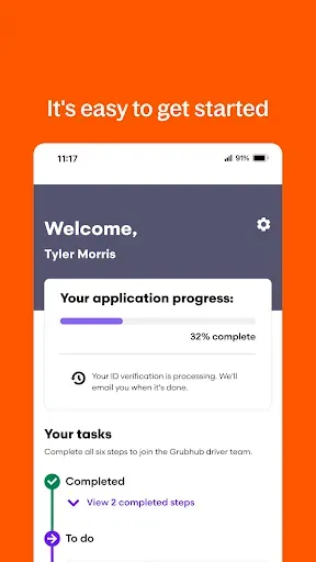 Скриншот 3 — Grubhub for Drivers