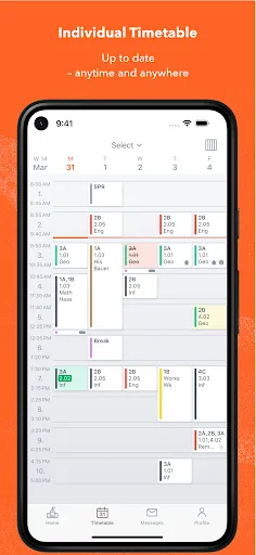 Скриншот 1 — Untis Mobile