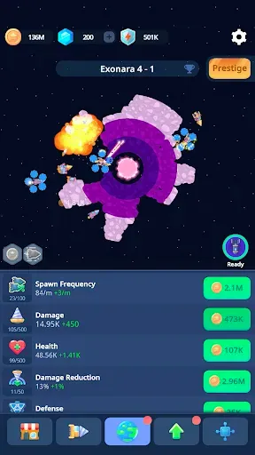 Скриншот 3 — Planet Miner: Idle Action Game