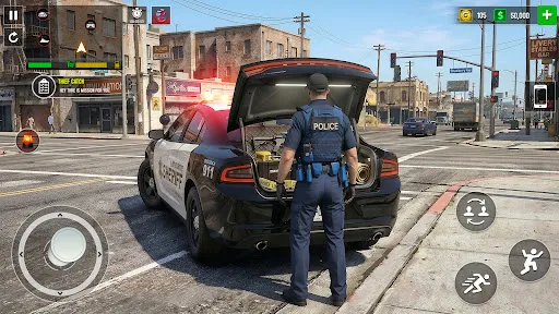 Скриншот 1 — Police Car Chase Sim Games 3d