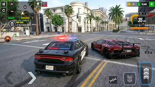 Скриншот 2 — Police Car Chase Sim Games 3d