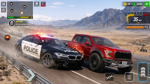 Скриншот 3 — Police Car Chase Sim Games 3d