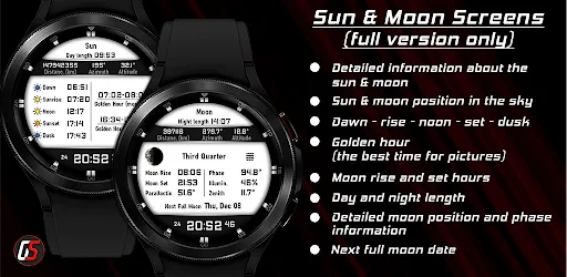 Скриншот 5 — GS Weather 11 Hybrid Watchface