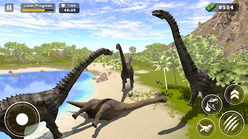 Скриншот 6 — Dino Clash Primal Beasts Game!