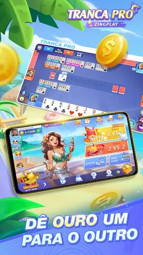 Скриншот 1 — Tranca ZingPlay Jogo de cartas