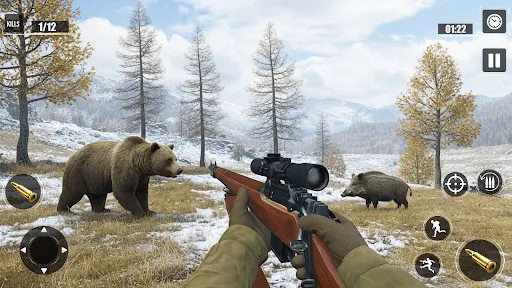 Скриншот 8 — Wild Animal Sniper Hunter Game