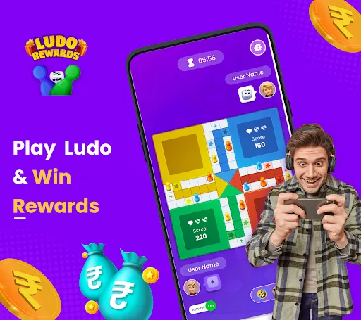 Скриншот 1 — Ludo Rewards: Play & Earn Cash
