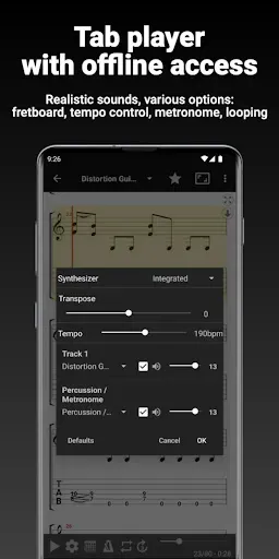 Скриншот 2 — GuitarTab - Tabs & Chords Pro