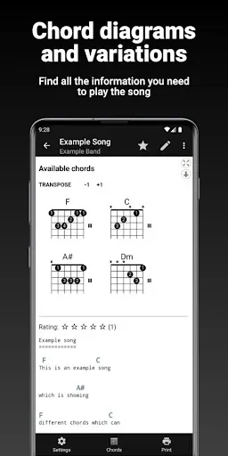 Скриншот 3 — GuitarTab - Tabs & Chords Pro