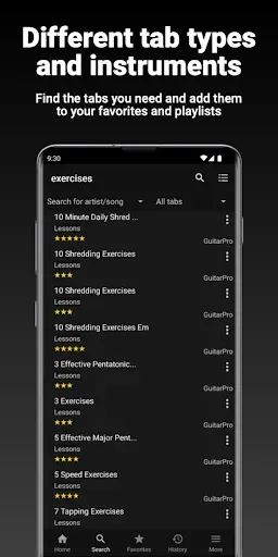 Скриншот 4 — GuitarTab - Tabs & Chords Pro