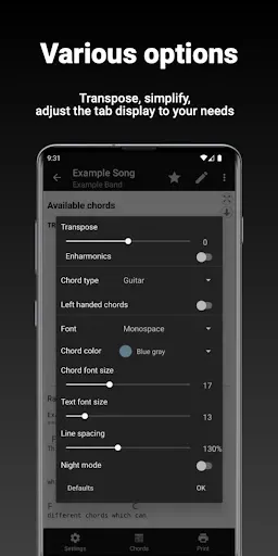 Скриншот 5 — GuitarTab - Tabs & Chords Pro