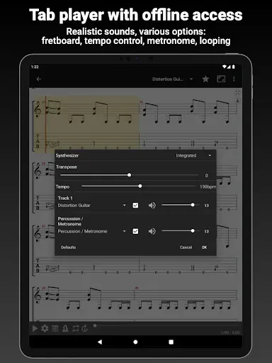 Скриншот 7 — GuitarTab - Tabs & Chords Pro